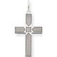 thumbnail image 1 of 14K White Gold Laser Designed Cross Pendant (22 X 11) Made In United States xr1004, 1 of 6