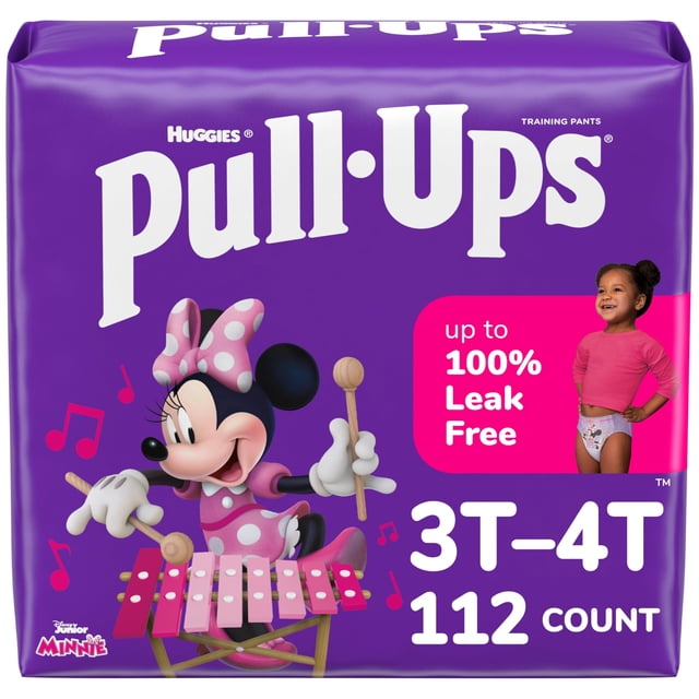 Pantalones de entrenamiento Pull-Ups para niñas, 3T-4T (14,5 a 18 kg), 112