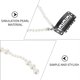 thumbnail image 3 of Simulation Pearl Hair Extension Tassel Clip Ponytail Headpieces Pearl Hair Clip, 3 of 4
