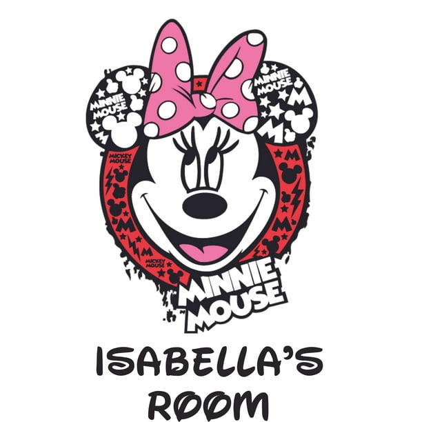Minnie Mouse Walt Disney Cartoon Character Vinyl Customized Name Wall Decal - Custom Vinyl Wall Art - Personalized Name - Baby Girl Boy Kid Bedroom Decal Room Sticker Decoration Size (20x18 inch) Minnie Mouse Walt Disney Cartoon Character Vinyl Customized Name Wall Decal - Custom Vinyl Wall Art - Personalized Name - Baby Girl Boy Kid Bedroom Decal Room Sticker Decoration Size (20x18 inch)