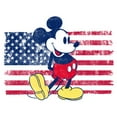 thumbnail image 2 of Women's Mickey & Friends American Flag Pose Distressed Graphic T-Shirt, 2 of 3
