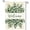 B, variant on XaaKee Garden Flags, Botanical Woven Greenery Yard Flags, Double-Sided High-Quality White Linen Small Garden Flags, Decorative Outdoor Scenarios, 12x18Inch