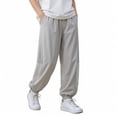 thumbnail image 2 of zbxnLI Kid's Casual Pants Elastic Waist Athletic Joggers Trousers Outdoor Lightweight Baggy Sports Pants with Pockets, 2 of 7
