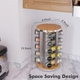 thumbnail image 3 of Revolving Spice Rack Set with 20 Spice Jars, Kitchen Spice Tower Organizer for Countertop or Cabinet -- Carousel Storage Includes 386 Spice Labels -- Desktop Rotating Seasoning Organizer, 3 of 5