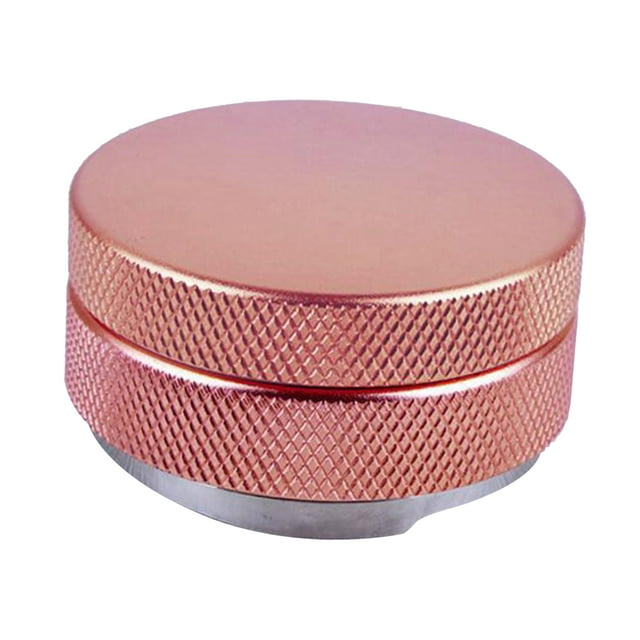 Distribuidor de café molido ajustable de 58 mm, nivelador de café de acero inoxidable Oro rosa