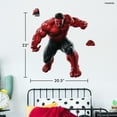 thumbnail image 3 of Marvel Captain America: Brave New World Red Hulk Wall Decal - 23" Avengers Hulk Vinyl Stickers for Bedroom Bathroom Decor - Peel and Stick Room Decorations, 3 of 7