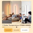 thumbnail image 5 of 55" RGB Metal Corner Lamp Minimalist LED Floor Lamp 1 Lamps, 5 of 9