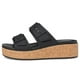 thumbnail image 4 of Sandalias Crocs Brooklyn con hebilla de corcho para mujer, negras, 4 of 7