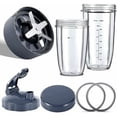 thumbnail image 1 of Kit de Remplacement Complet pour NutriBullet 600W/900W/PRO – Lame Extractrice 6 Dents, 2 Gobelets (32oz & 24oz) et Couvercles, 1 of 5