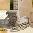 thumbnail image 4 of Ulax Furniture Indoor/Outdoor Aluminum Swivel Club Chairs With Olefin Cushions (Set Of 2), 4 of 8
