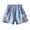 C146 Dark Blue, variant on Girls Shorts Elastic Waist Denim Solid Color Pull On Button Casual Summer Toddler Girls Shorts Blue Size 3-4 Years