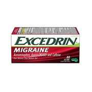 3 Pack Excedrin Migraine Pain Reliever 80 Geltabs Each (240 Total)