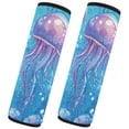 thumbnail image 2 of WOBOGO Cartoon Jellyfish Seat Belt Cover 2 Piece Soft Comfort Driving Shoulder Pad Suitable for All Cars and Backpacks, 2 of 8