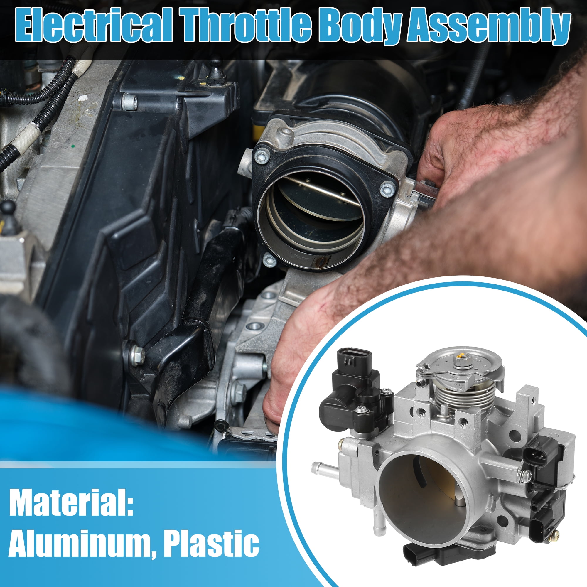 Electronic Throttle Body Assembly Engine Throttle Body for Honda CR-V EX EX-L LX SE Base 03-05