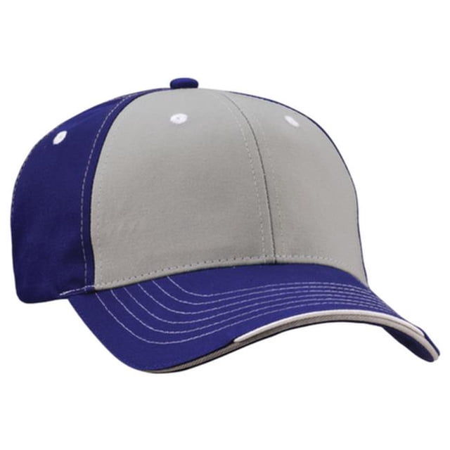 Sportsman Royal Sportsman Tri-Color Sportcap- Gray - Royal