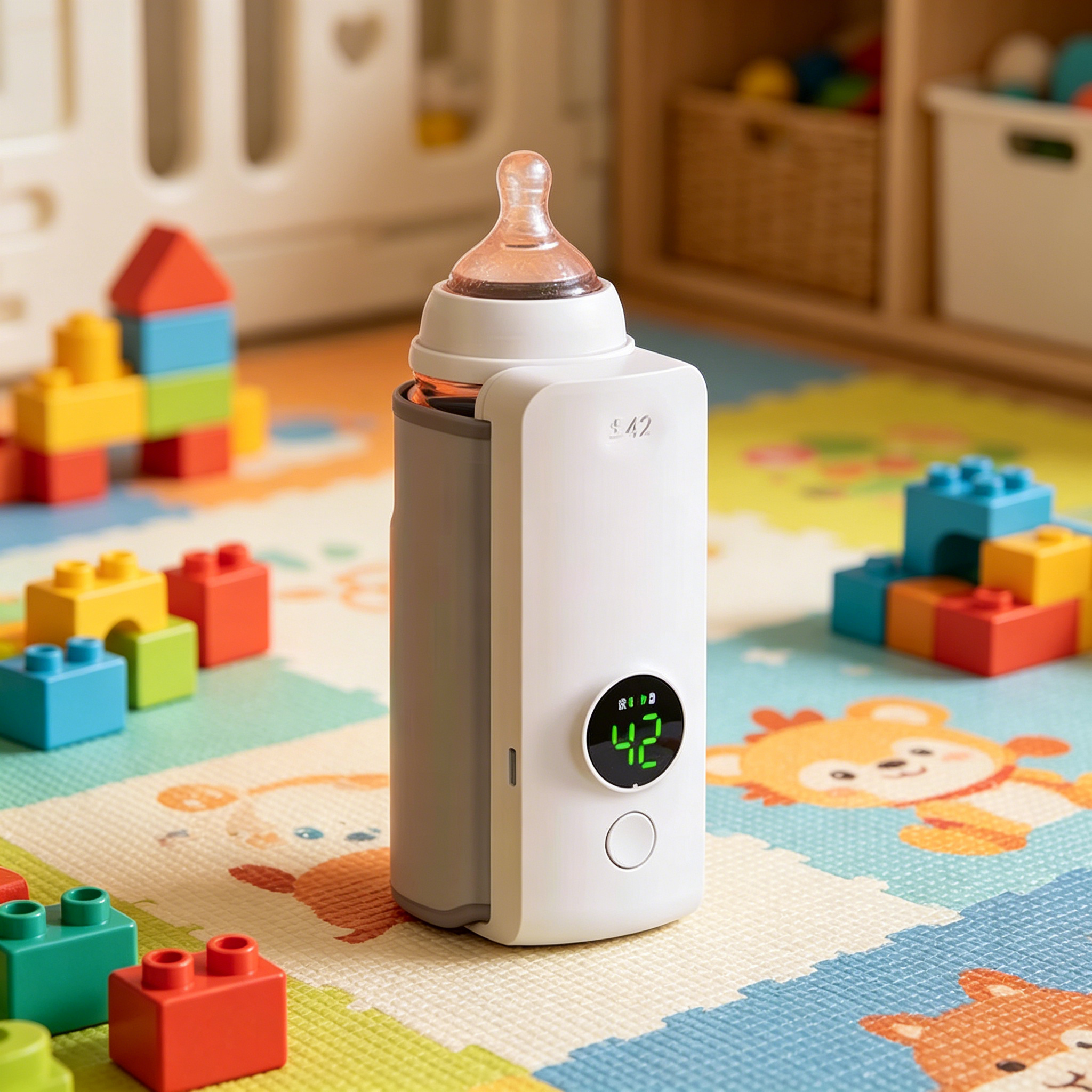 XIRQI 2026 New Portable Bottle Warmer,Quick Heating Bottle Warmer,Universal Compatibility Portable Bottle Warmer for Travel for On-The-Go Parents, Babies, Outdoor Trips, Road Trips.