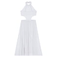 thumbnail image 6 of Zaldita Kids Girls Shiny Sparkly Ballroom Jumpsuit Jazz Latin Ballet Leotard Dance Dress Samba Rumba Dancewear White 8, 6 of 7