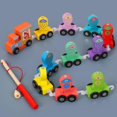 thumbnail image 5 of Kids Fishing Blocks Educational Toy Improve Coordination Different Numbers Fish Train Set, 5 of 5