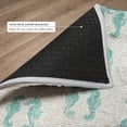 thumbnail image 6 of Addison Rugs Dream Shag Premium Machine Washable Transitional Seahorses Aqua Rectangle Rug, 5' x 7'6", 6 of 8
