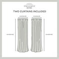 thumbnail image 4 of Exclusive Home Sateen Twill Woven Room Darkening Blackout Grommet Top Curtain Panel Pair, 52"x84", Blue, 4 of 6