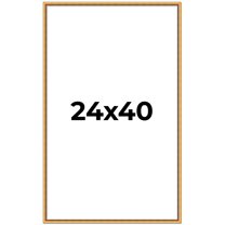 24x40 Frame Beaded Gold Solid Wood Picture Frame | 0.75 Inches Moulding Width | Liscio Oro
