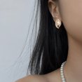 thumbnail image 5 of Yoursfs Drop Pearl Stud Earrings for Women Rose Gold Plated Ivory Faux Pearl with Cubic Zirconia Piercing Earings Hypoallergenic Jewelry, 5 of 6