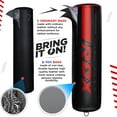 thumbnail image 6 of RDX Punching Bag 60lb, 80lb, Leather Adult Punch Bag and Boxing Gloves, 4ft,Red, 6 of 7