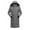 Gray, variant on Long Coat Men Sevevn Men's Puffer Jacket Long Winter Parka Coats Windproof Thicken Hooded Quilted Padded Jackets Warm Outerwear