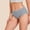 Gray, variant on Women's Soft Cotton Mid Rise Hipster Panties Breathable Stretch Solid Color Everyday Underwear Briefs