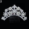 thumbnail image 6 of Grofry Hair Clip Women Wedding Flower Rhinestone Faux Pearl Bridal Hair Comb Jewelry, 6 of 6