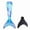 blue, variant on Women's Mermaid Swimsuits Adult Reinforced Mermaid Tail For Swimming, Monofin Included