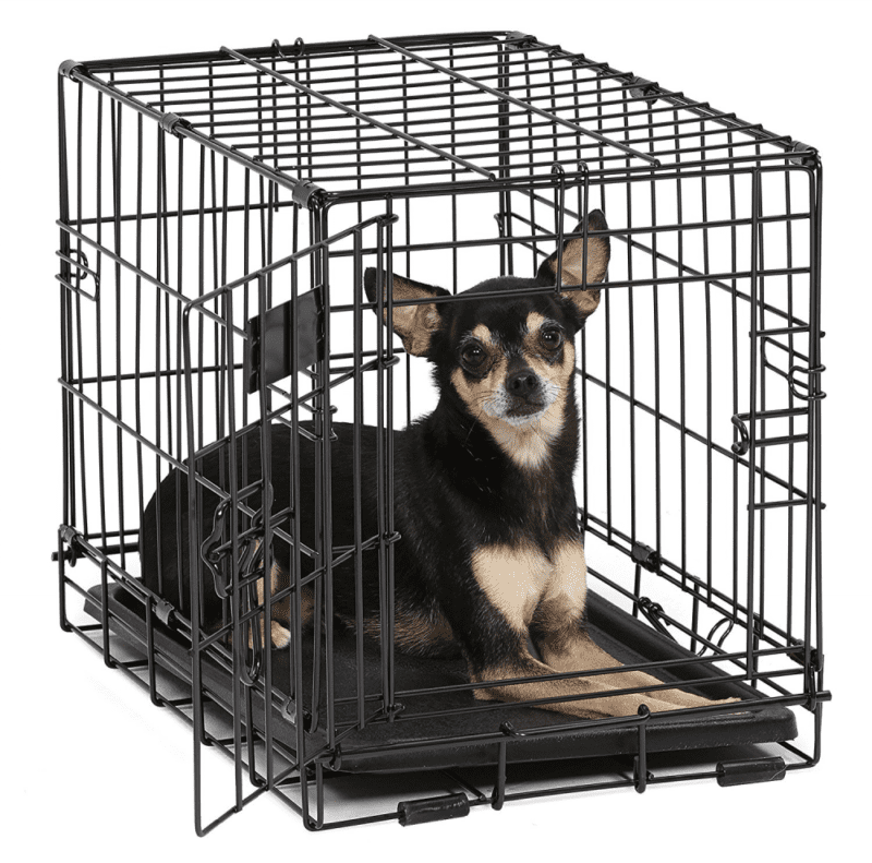 Dogit Two Door Black Wire Home Dog Crates with divider XSmall 18.2 x 12 x 14.5 
