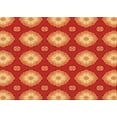 thumbnail image 1 of Ahgly Company Machine Washable Indoor Rectangle Transitional Orange Area Rugs, 3' x 5', 1 of 7