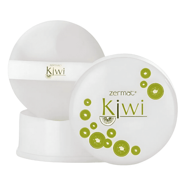 Talquera Aromática con Borla Kiwi Fresco y Cítrico – Perfume Corporal Femenino