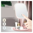 thumbnail image 3 of LED Makeup Vanity Mirror With Lights Rotating Mirror With Storage Desktop Adjustable Dimmer USB Cosmetic Mirror Makeup Vanity ,Widely Use, 3 of 7