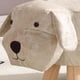 thumbnail image 4 of Taburetes bajos de madera para niños, taburete con dibujos animados bonitos para niños, taburete con forma de perro pequeño para el hogar, guardería, color beige, 4 of 5