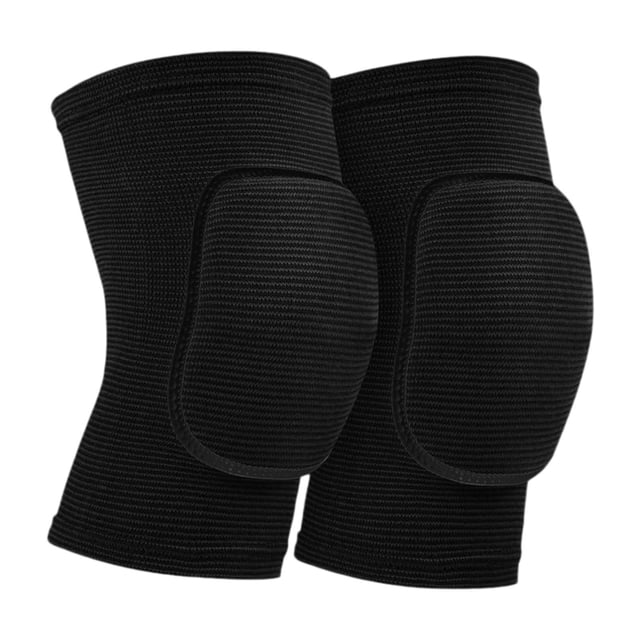 2 rodilleras de soporte, protectores deportivos, mangas protectoras para correr, escalar, voleibol, levantamiento de pesas y senderismo. Negro