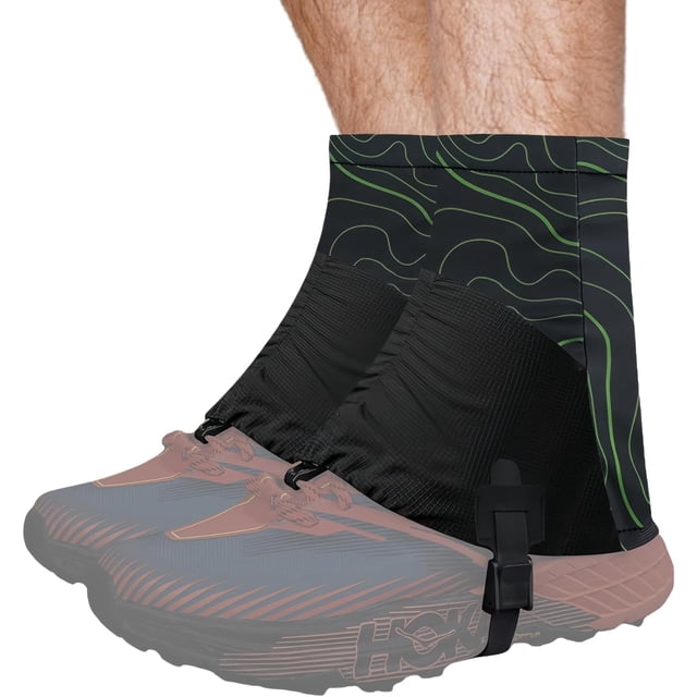 Guêtres de Randonnée Imperméables, Guêtres Basses de Sentier Anti-Sable, Couvre-Chaussures Élastiques et Respirants, Guêtres de Course sur Sentier, pour une Protection Parfaite de la Randonnée, de l'Escalade et de la Course en Plein Air