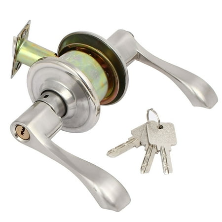 Exterior Door Lockset - Home Office Door Locks with keys Right Hand L Shape Handle Knob Lockset