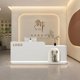 thumbnail image 2 of Mobile Bar Reception Desks Store Beauty Wooden Information Cabinet Nails Hotel Reception Desks White Bureau Meuble Furniture My Lux Decor Round, 2 of 6