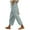 Gray, variant on Leesechin Womens Wide Leg Linen Pants High Waisted Drawstring 100% Linen Flowy Crop Trousers with Pockets