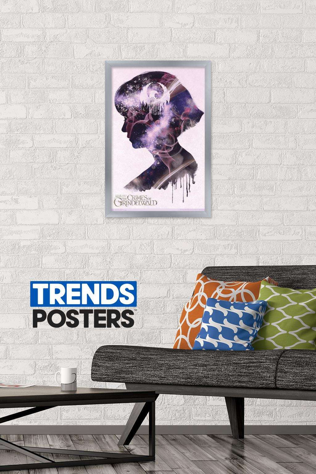 Fantastic Beasts: Crimes Of Grindelwald - Tina Illustration Wall Poster, 14.725" x 22.375", Framed
