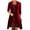 QR1-Red, variant on Meichang Wedding Guest Dresses for Women Velvet Sequin Patchwork Button Long Sleeve Mini Dress Elegant Evening Party Dresses Mother Of The Bride Dresses for Wedding