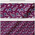 thumbnail image 2 of Soimoi Cotton Voile Fabric Artistic Paisley Printed Fabric 1 Yard 56 Inch Wide, 2 of 7