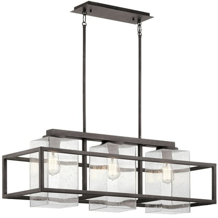 

Kichler 49805 Wright 3 Light 36 Outdoor Chandelier - Weathered Zinc