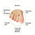 thumbnail image 3 of Big Toe Caps 10 Pack Breathable Gel Toe Cover Protector Sleeve Great to Cushion Toe and Provide Pain Relief from Corns, Blisters Toenails for Woman and Man, 3 of 6