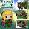 thumbnail image 6 of Breath of the Wild Master Sword & Link Action Figures Building Blocks Set Micro Hyrule Model Toys Game Fans Children Gifts, 6 of 6