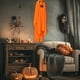 thumbnail image 4 of Decoración Luminosa Fantasma de Halloween | Adorno Colgante de Tela Brillante Fantasmal Blanco y Naranja | Decoración Espeluznante para Fiestas En El Jardín con Led Amarillo Incorporado | Decoración, 4 of 6