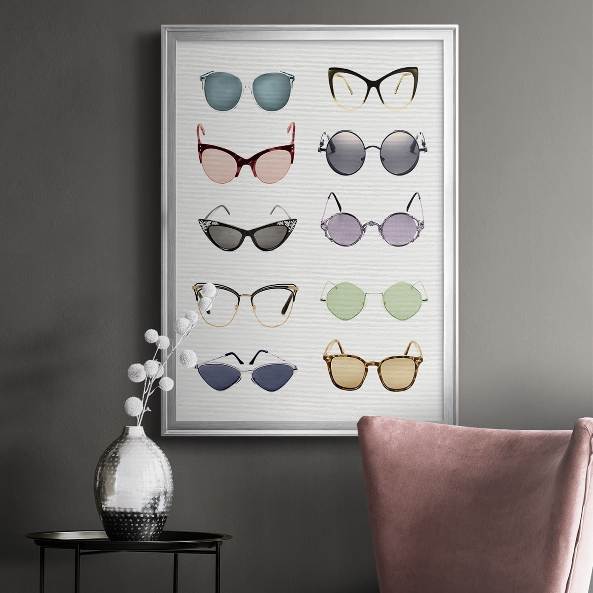 Vintage Glasses I Premium Classic Framed Print - Ready to Hang