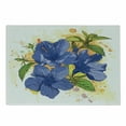 thumbnail image 1 of Tropical Cutting Board, Hibiscus Flourishes Exotic Foliage Organic Bouquet Watercolor, Decorative Tempered Glass Cutting and Serving Board, Small Size, Violet Blue Mustard, by Ambesonne, 1 of 1